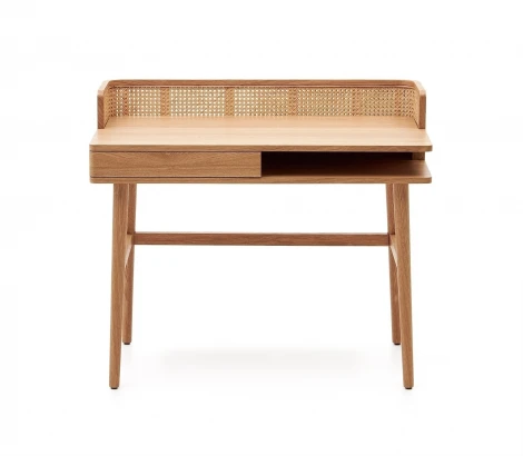 Компьютерный стол La Forma (ex Julia Grup) Araxi (Ясень,Ротанг)