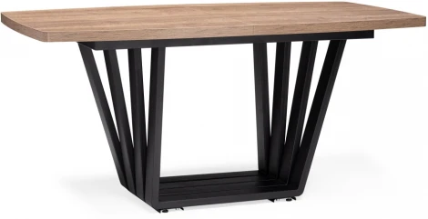 Стол на тумбе Woodville Эудес дуб галифакс табак / черный 551078