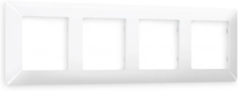 Рамка Ambrella Volt ALFA Line (Белый глянец) 4-ая AF110104