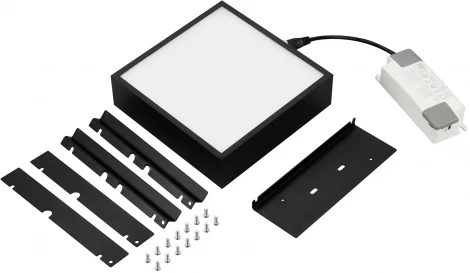 Встраиваемый точечный светильник DL-GRIGLIATO-S140x140-18W Warm3000 (BK, 100 deg, 230) (Arlight, IP40 Металл) 045698 (LED)