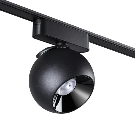 Трековый светильник Novotech Smal 359266 SHINO черный для низковольтного шинопровода IP20 LED 12W 48V 960Лм 3000К (шар)