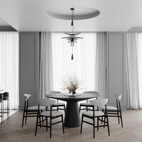 Подвесной светильник Loft It Star 10141/600 Black (220V, на проводе, круглые, летающая тарелка)