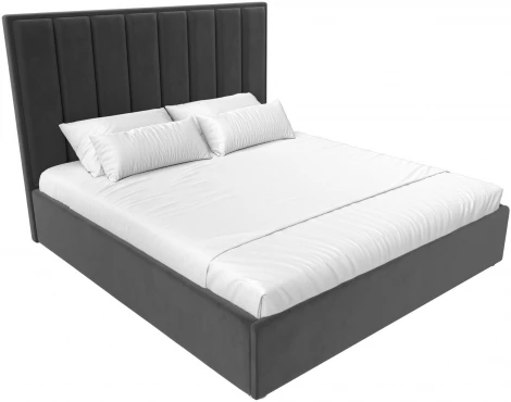 Кровать интерьерная Афродита 180 (Серый/Велюр) Лига Диванов арт.120581