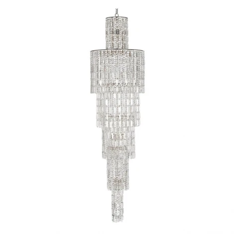 Подвесная люстра каскадная Arti Lampadari Valencia E 1.11.50.501 N (220V, хрусталь, на цепи)