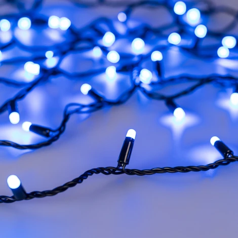 Светодиодная гирлянда ARD-STRING-CLASSIC-20000-BLACK-200LED-MILK-SYNC RGB (230V, 13W) (IP65)