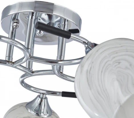 Потолочная люстра на штанге Arte Milano AMALFI-327985 327985/5 CR+BK (220V)