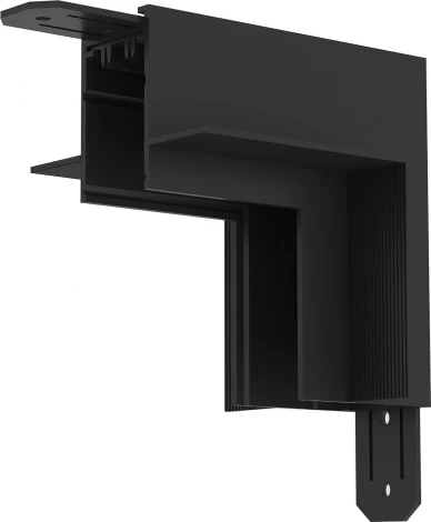 Угловое соединение стена-потолок встраиваемый Smart, черный TR2118-BK Denkirs (220V)