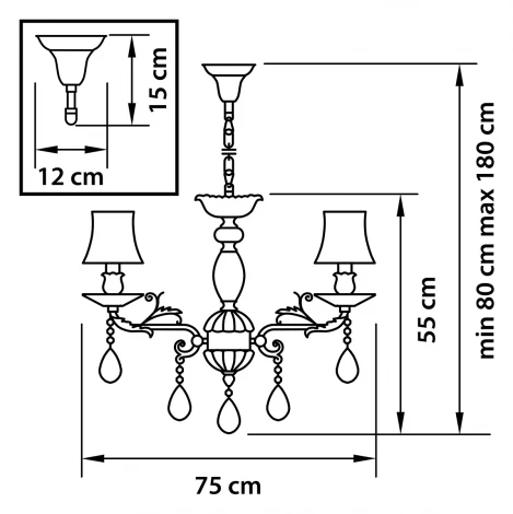 Подвесная люстра Osgona FIOCCO 701081