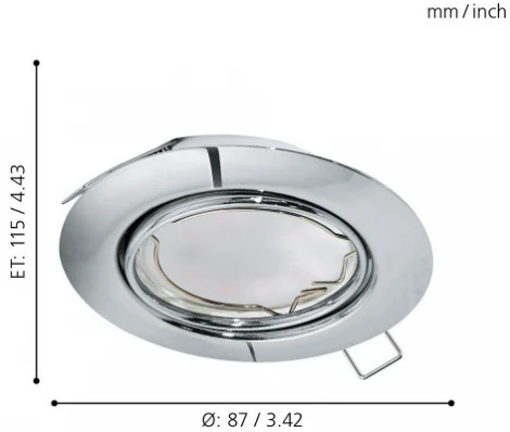 Встраиваемый точечный светильник Eglo Peneto 94407 (220V)