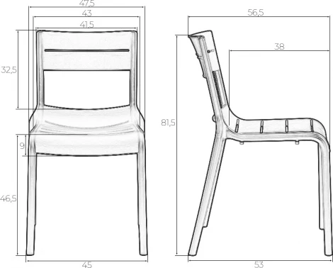 Стул обеденный DOBRIN TIM (черный (B-03))