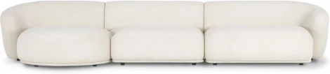 Диван Fabro ОГОГО (арт.851171), (Букле,Ткань/Белый)