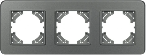 Рамка стеклянная FRM-OMALI-GS-3-GR (Arlight) 049698