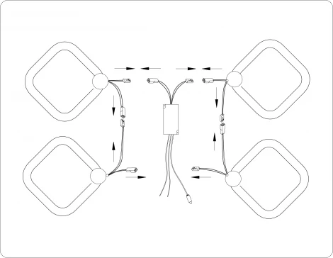 Потолочная люстра светодиодная с пультом Ambrella Original FA3819 (регулировка яркости, 220V)