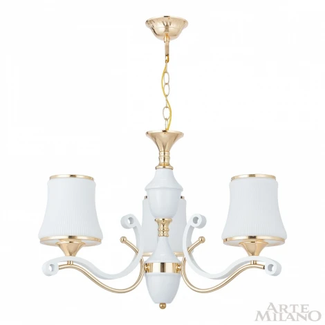 Подвесная люстра Arte Milano Florentia-3987 303987/3 Wh/Gd (220V, на цепи)