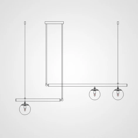 Подвесной светильник Barra L120 Black ImperiumLoft Barra01 (204150-26)
