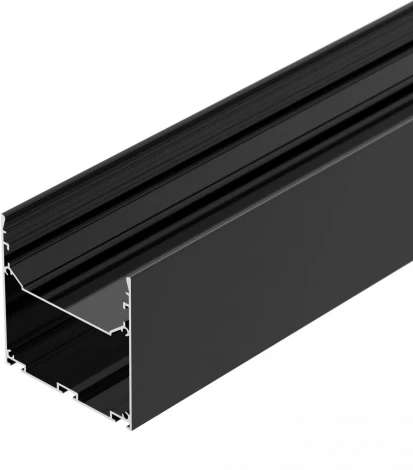 Профиль LINE-S-7575-2000 BLACK (Arlight, Алюминий) 041855