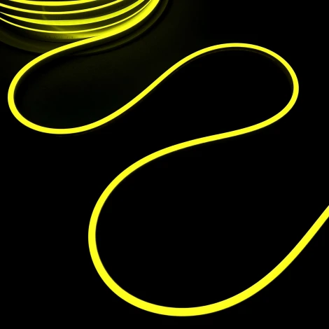 Односторонний Гибкий Неон 8х16мм Желтый 12В, IP65 Laitcom FR-23514