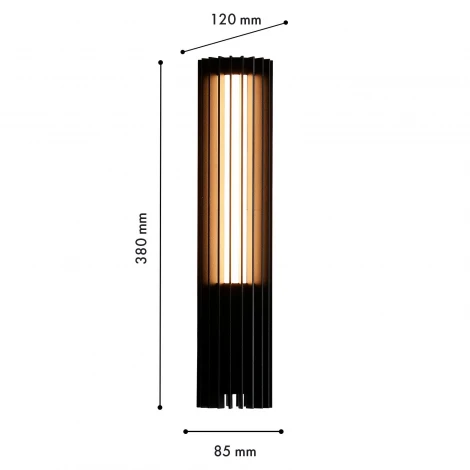 Настенный уличный светильник Favourite Asador 4827-1W LEDx9W 3000K IP65