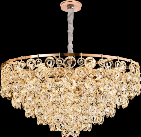 Подвесная люстра Fluorite Campanella FL1102-21P (220V, на цепи)