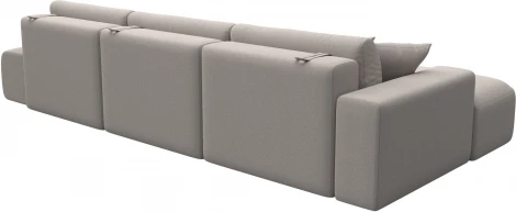 Диван угловой Лига-036 НПБ Модерн Лонг левый угол Лига Диванов (Замша) арт.127762L