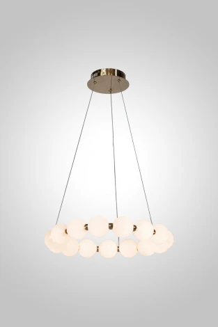 Подвесной светильник AM Group PEARL-D500 FGD (на проводе, шар, бусы)