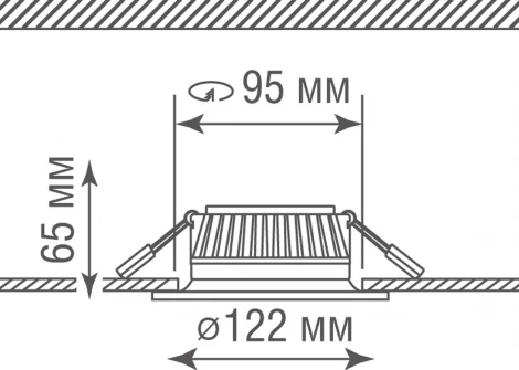 Светильник встраиваемый Donolux Ritm DL18891NW9W 9W 800Lm 4000К
