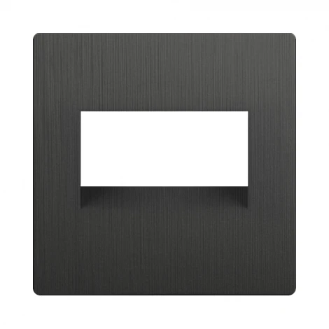 Накладка для двойной розетки Еthernet RJ-45 (графит рифленый) Werkel W1191104 (a050741)