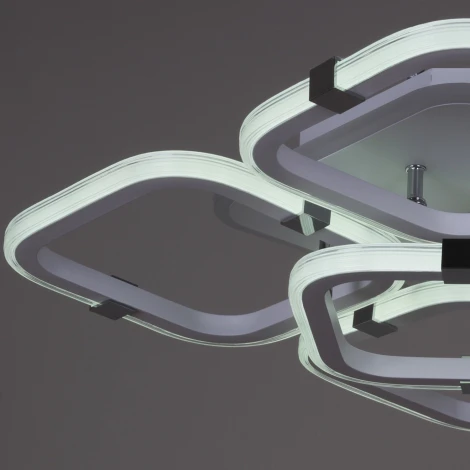 Потолочная люстра светодиодная на штанге Reluce 06321-3.3-05 WH+CR (RGB) (220V, пульт управления)