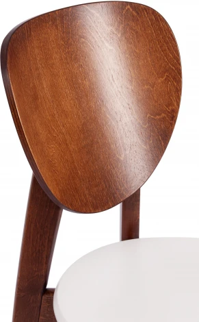 Обеденный стул Tetchair DIAMANTE (Бук/Коричневый,Белый)