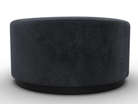 Пуф 005 (ДСП/Пластик/Велюр/Темно-серый) Лига Диванов 132371