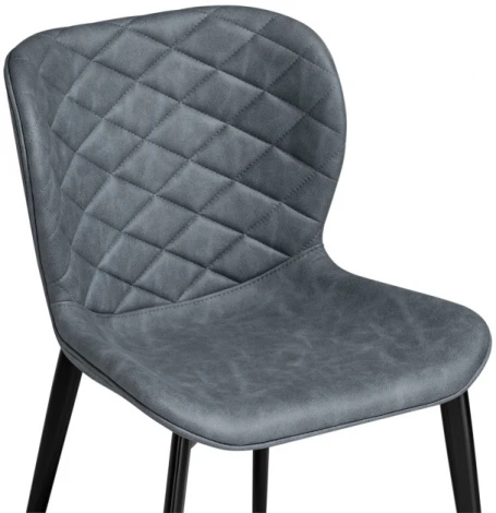 Стул Woodville на металлокаркасе Катабучи ткань kiprus 12 / черный глянец 528501