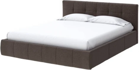 PROxSON Кровать Varna без основания (Ткань: Рогожка Savana Chocolate (шоколад)) 160x200