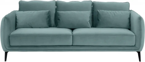 Диван Amsterdam трехместный ОГОГО (арт.342356), (Ткань/Бирюзовый)