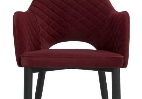 Обеденный стул на металлокаркасе Woodville Vener wine red 11704