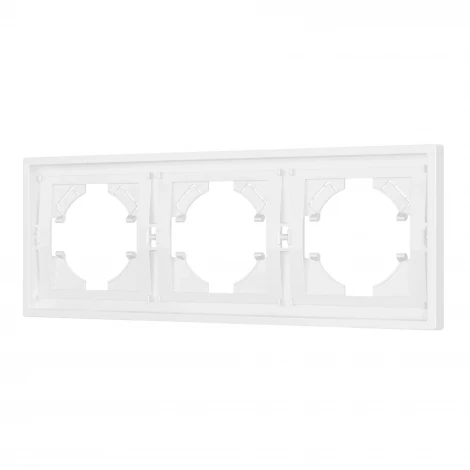 Рамка пластиковая FRM-TENDO-PL-3-WH (Arlight, Белый) 053843
