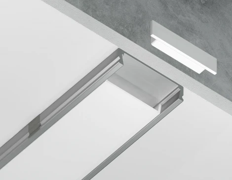 Алюминиевый профиль накладной для светодиодной ленты до 20мм Ambrella Illumination GP1800AL