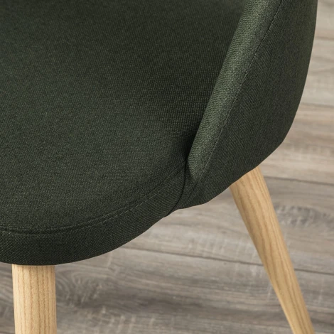 Стул R-Home Lars тёмно-зеленый/нат.дуб