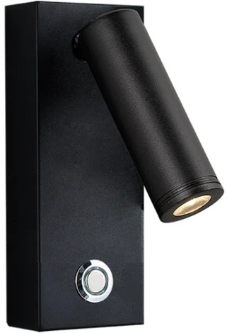 Бра для чтения светодиодное с выключателем Newport 14350 14351/A black (220V)