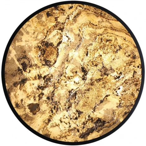 Настенно-потолочный светильник Odeon Light Bergi 5064/50L черн./серо-беж./металл/натур.камень/акрил с переключ.цветов.темпер. LED 50W 3000К/4000K/6000K (220V, круглые)