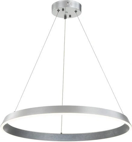Подвесной светильник 14019/1P Silver Indigo Orta V000091L (регулировка яркости, LED, 220V, пульт управления, на тросе, кольцо)