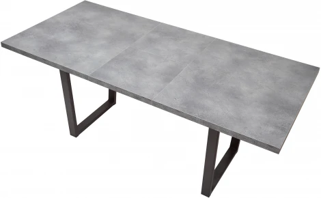 Стол ЛОФТ 160 Бетон Портленд/ Черный М-City