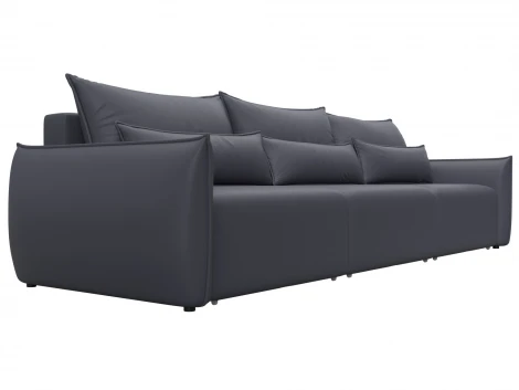 Диван прямой Лига-051 НПБ Лонг (ЛДСП,Брус,Фанера/Пластик/Экокожа/Серый) Лига Диванов 129885