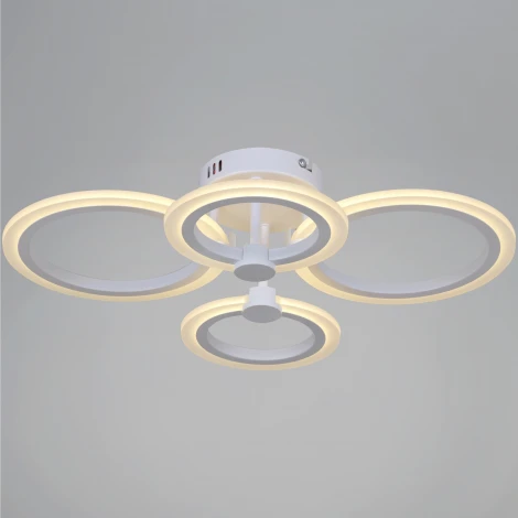 Потолочная люстра светодиодная на штанге с пультом регулировкой яркости и цветовой температуры Reluce 09502-0.3-2+2 WH (220V)