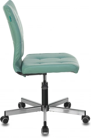 Кресло Бюрократ CH-330M/GREY без подлокотников серо-голубой Lincoln 212 искусственная кожа крестовина металл Stool Group арт.УТ000002995