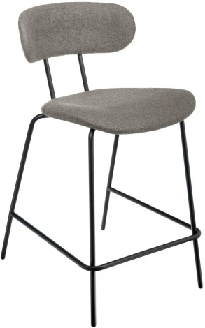 Стул полубарный Bradexhome Ant букле серый