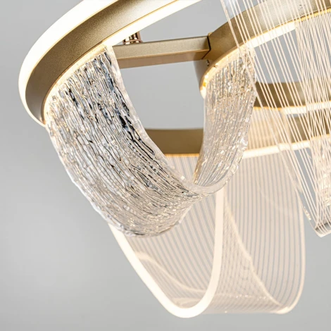 Подвесной светильник светодиодный с пультом с регулировкой цветовой температуры LED4U LED4U L7706-460 GD