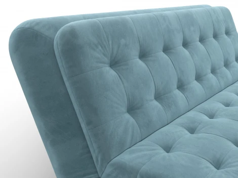 Диван-книжка Лига-123 (Металл,ЛДСП,Брус,Доска,Велюр/Бирюзовый) Лига Диванов 137616