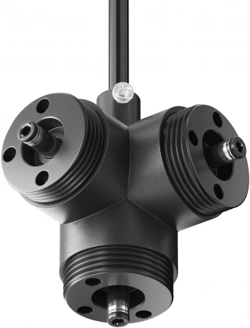 T-образный вертикальный коннектор для системы Shelf с вводом питания Maytoni Accessories for system Shelf CA016TC-P-B (24V)