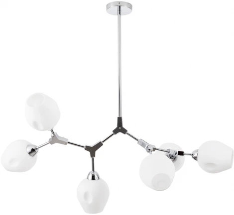 Потолочная люстра на штанге Arte Lamp Yuka A4103SP-6CC (220V, шарики)