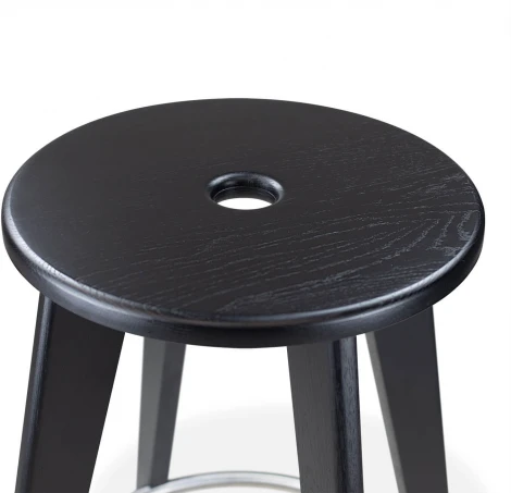 Стул барный Sheffilton SHT-S146 черный/нерж